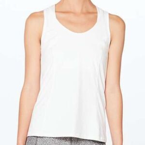 Size 4 Lululemon Goal Crusher Tank White Light Luxtreme